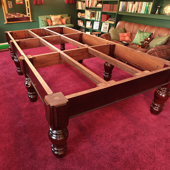 The art of assembling a full-sized snooker table