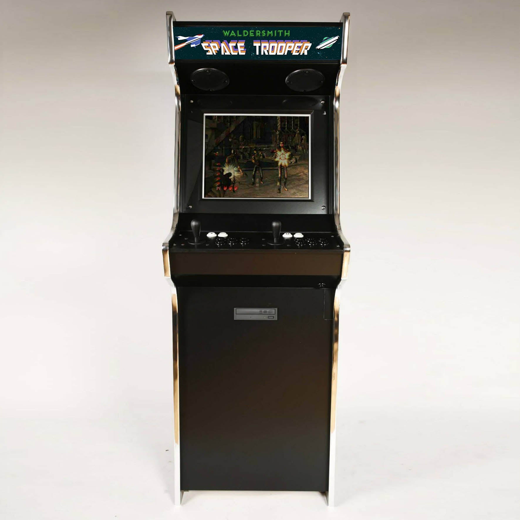 Space Trooper X Arcade Machine by Waldersmith