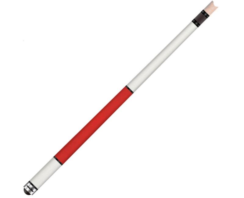 Maxton Ionics American Pool Cue Silver and Red Grip