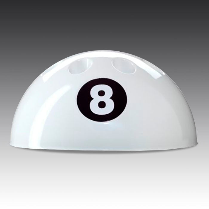 8-ball Cue Rack in white