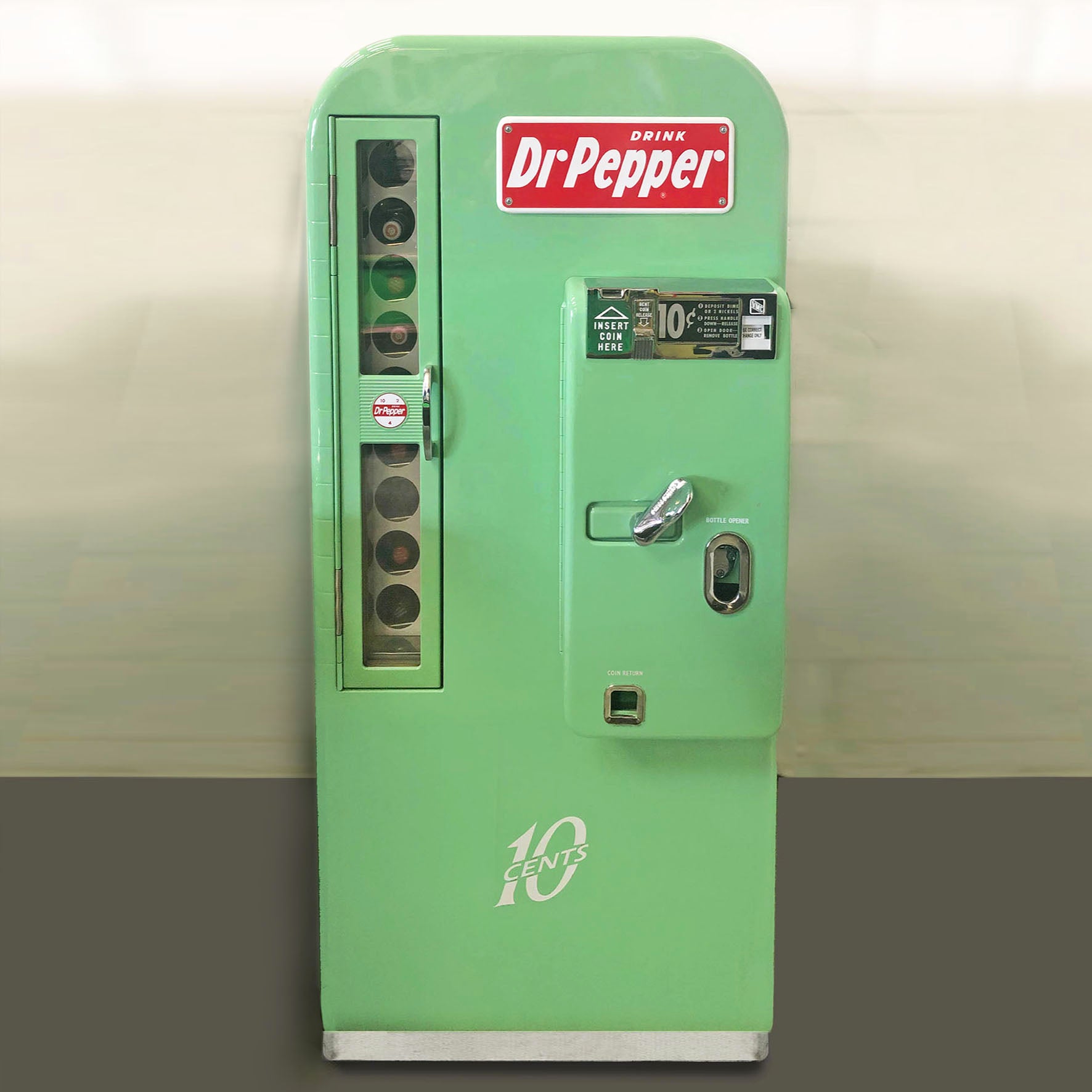 Vendo 81-D Dr Pepper Machine 'Coming Soon