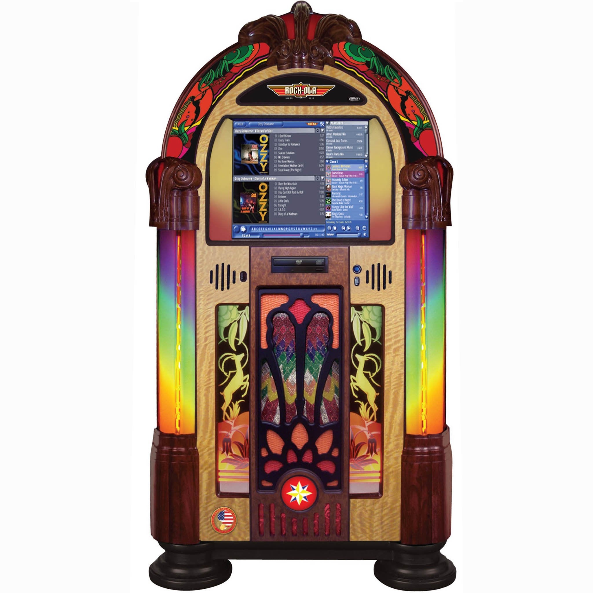 Rock-Ola Gazelle Digital Music Center Jukebox with Bluetooth