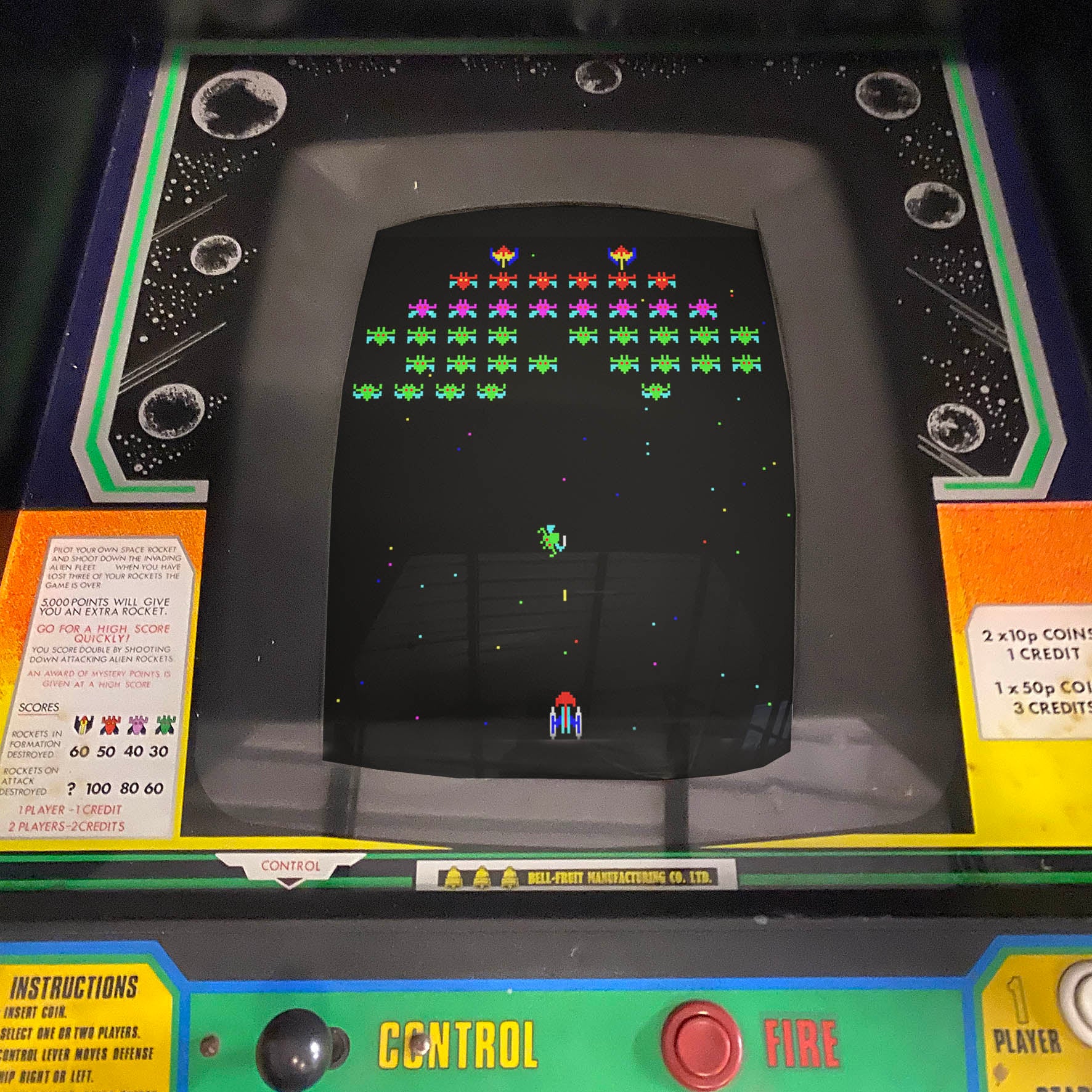Original 1979 Galaxian Arcade Game by Namco