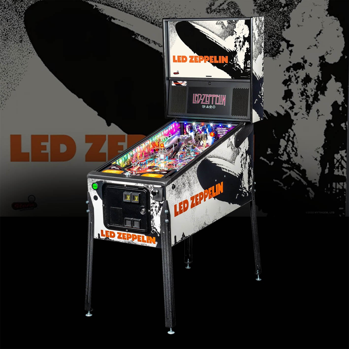 Arcade Pinball Machine with LED Lights & Arcade Sounds 