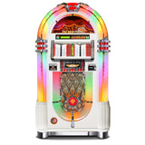 Rock-Ola Bubbler Vinyl 45 Jukebox in Gloss White with Bluetooth