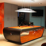 Blacklight 8ft Pool Table by Toulet