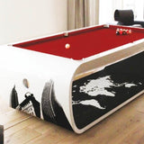 Blacklight 8ft Pool Table by Toulet