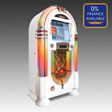 Rock-Ola Bubbler Digital Music Center Jukebox in Gloss White with Bluetooth