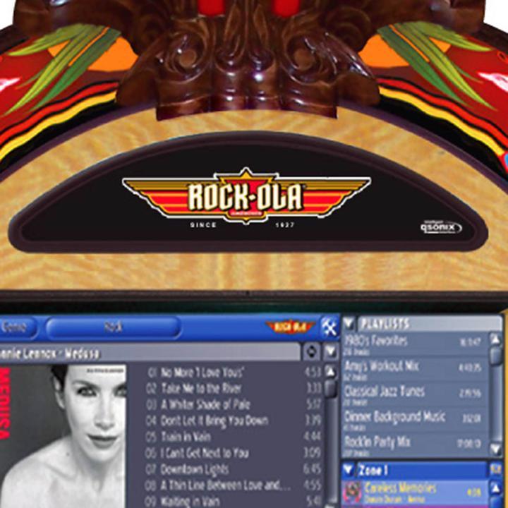 Rock-Ola Peacock Digital Music Center Jukebox with Bluetooth