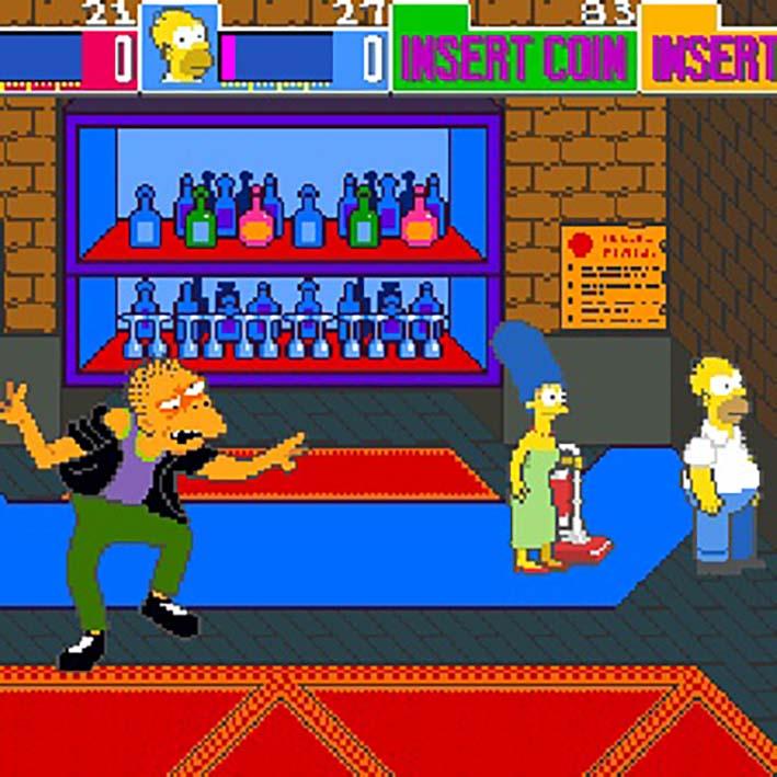 1990's The Simpsons Arcade Machine by Konami