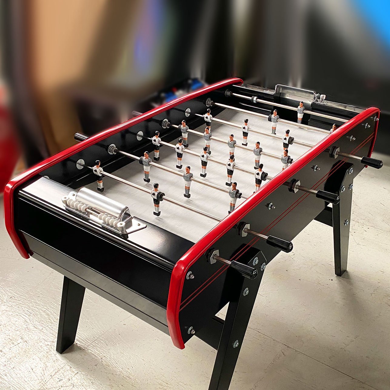 Sulpie Evolution Foosball Table in Black and Red