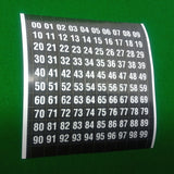 Number strips - package of 25
