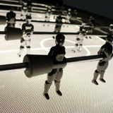 Tecno Flame Illuminated Foosball Table by SAM
