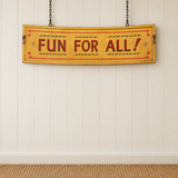 1930s Vintage Fairground Sign "Fun for All"
