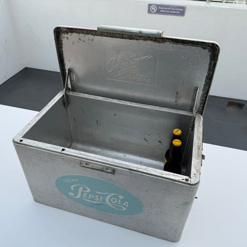 1950s Pepsi-Cola Cooler Ice Box – Original VIntage Made In The USA