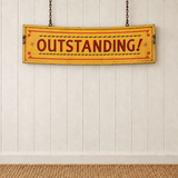 1930s Vintage Fairground Sign - 'Outstanding'