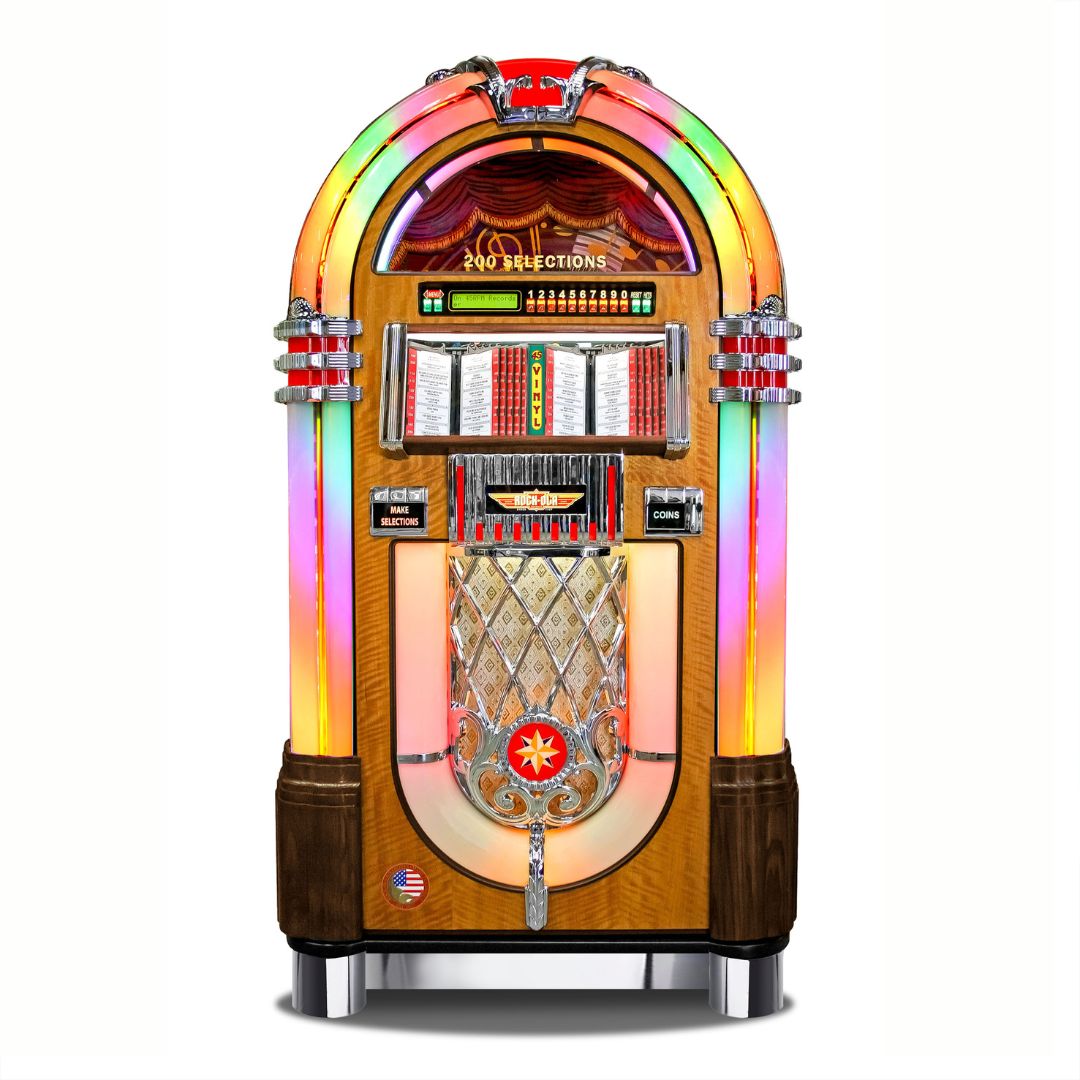 Rock-Ola Bubbler Vinyl 45 Jukebox in Walnut with Bluetooth