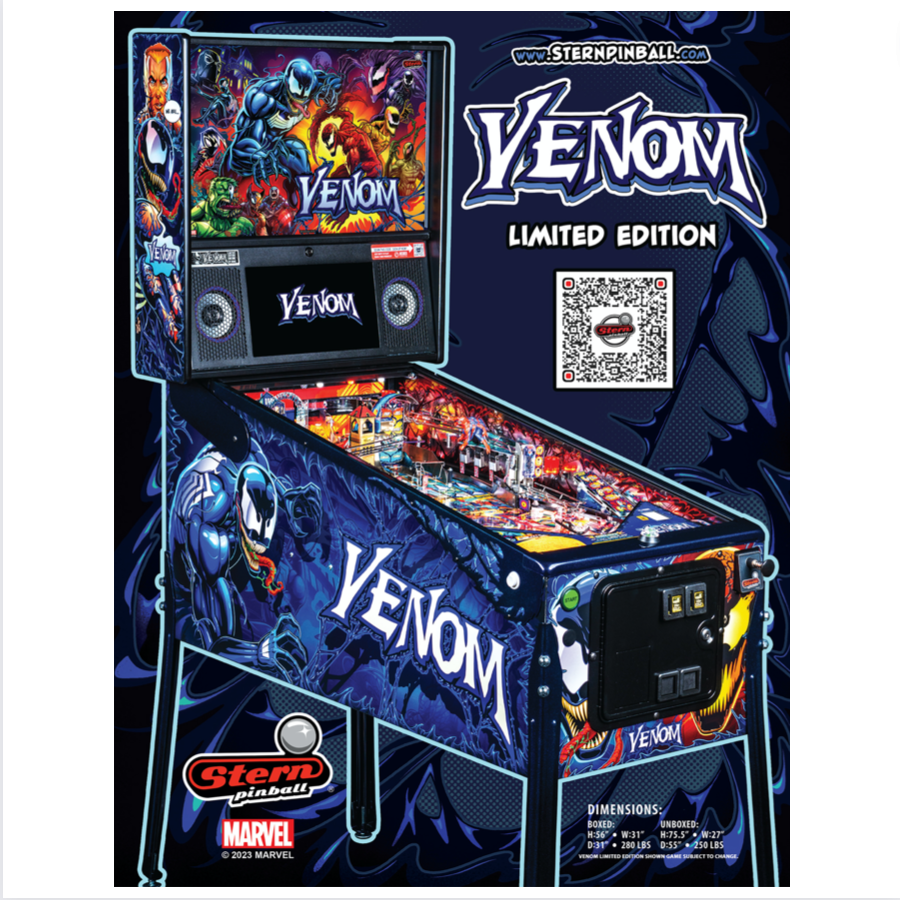Venom LE Pinball Machine by Stern