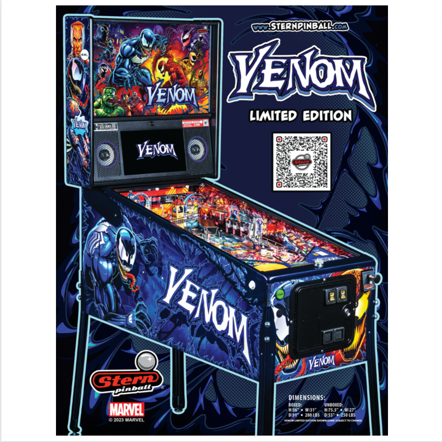 2023 Venom Limited Edition Pinball Machine by Stern