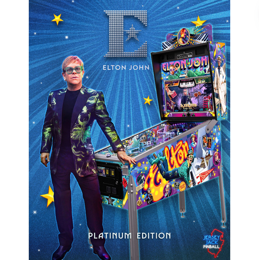 2023 Elton John Platinum Edition Pinball Machine by Jersey Jack