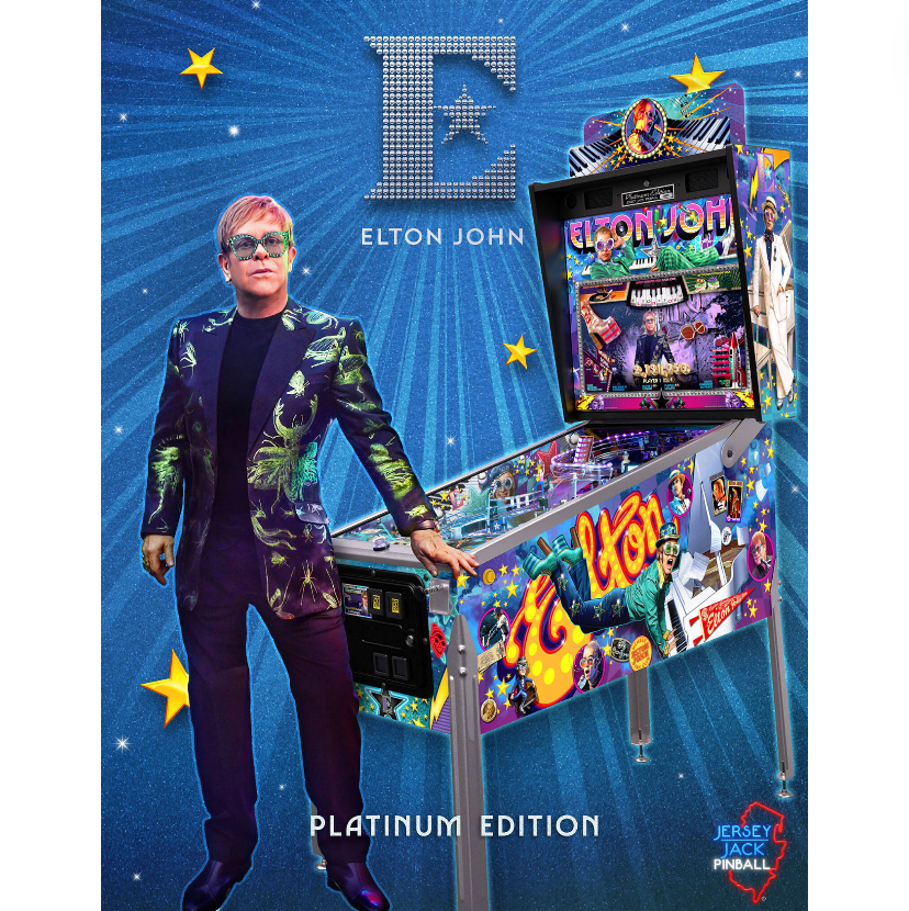 2023 Elton John Limited Edition Pinball Machine by Jersey Jack