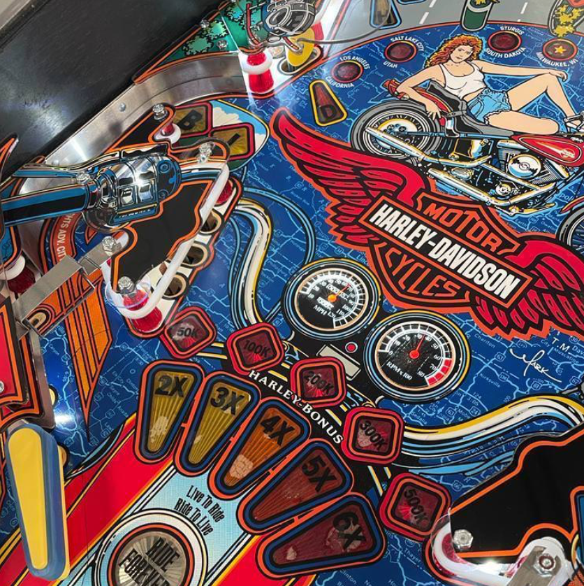 1991 Harley-Davidson Pinball Machine by Bally Midway