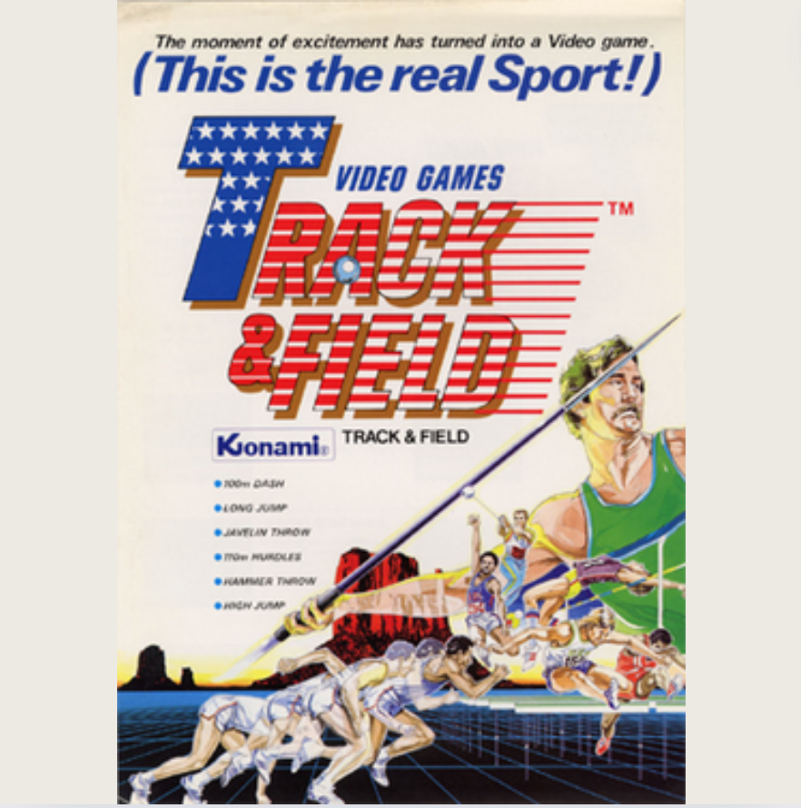1983 Track & Field Arcade Game by Konami