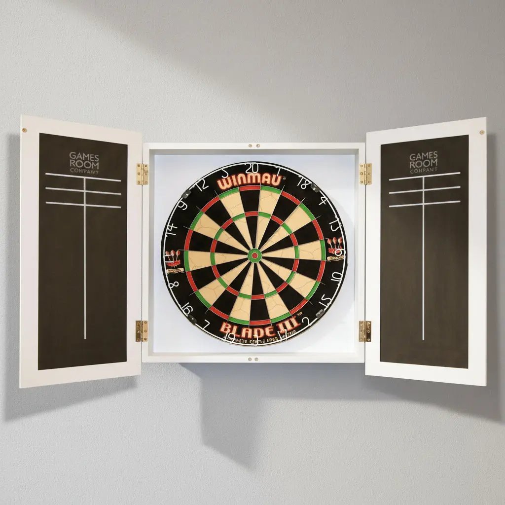 Handmade English Darts Cabinet in Farrow & Ball Finish The Games Room Company