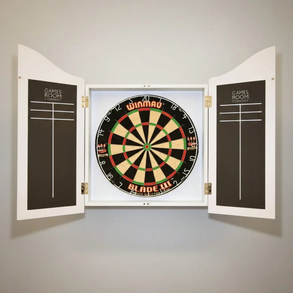 Handmade English Darts Cabinet in Farrow & Ball Finish The Games Room Company