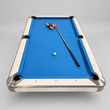 Proline 8ft American Pool Table White Deluxe - Ex-Display