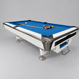 Proline 8ft American Pool Table White Deluxe - Ex-Display