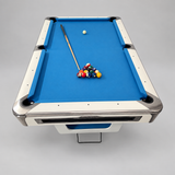 Proline 8ft American Pool Table White Deluxe - Ex-Display