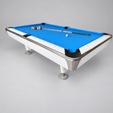 Proline 8ft American Pool Table White Deluxe - Ex-Display