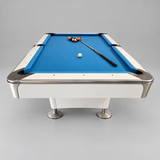 Proline 8ft American Pool Table White Deluxe - Ex-Display
