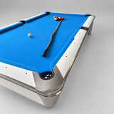 Proline 8ft American Pool Table White Deluxe - Ex-Display