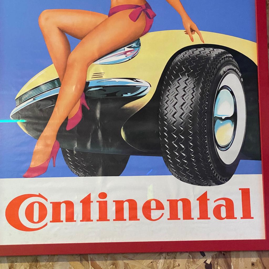 Continental Tyres framed advertising poster