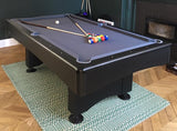 Buffalo Eliminator II Stealth American Pool Table in Black and Slate Grey 7ft, 8ft