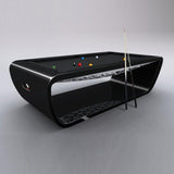 Blacklight 8ft Pool Table by Toulet