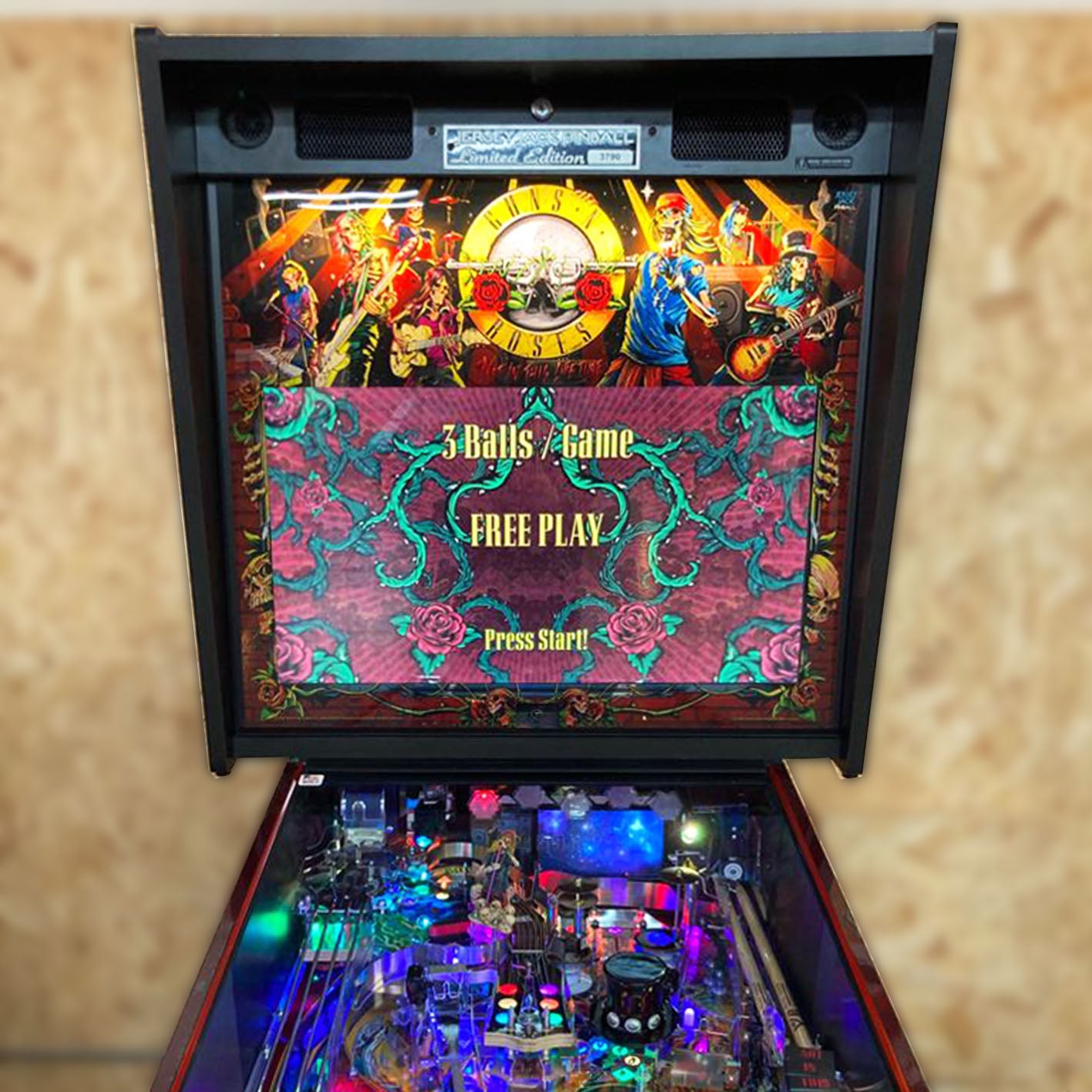 2020 Guns 'n' Roses Limited Edition Pinball Machine by Jersey Jack