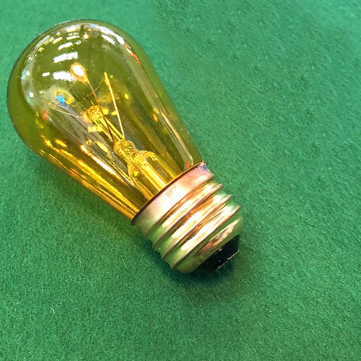 Rock-Ola Bubbler Amber Bulb