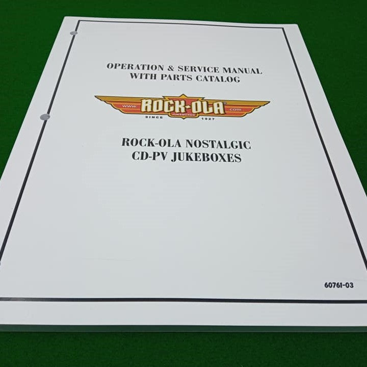 Rock-Ola Service Manual - Sybersonic 620 (Rock-Ola Nostalgic CD-PV)