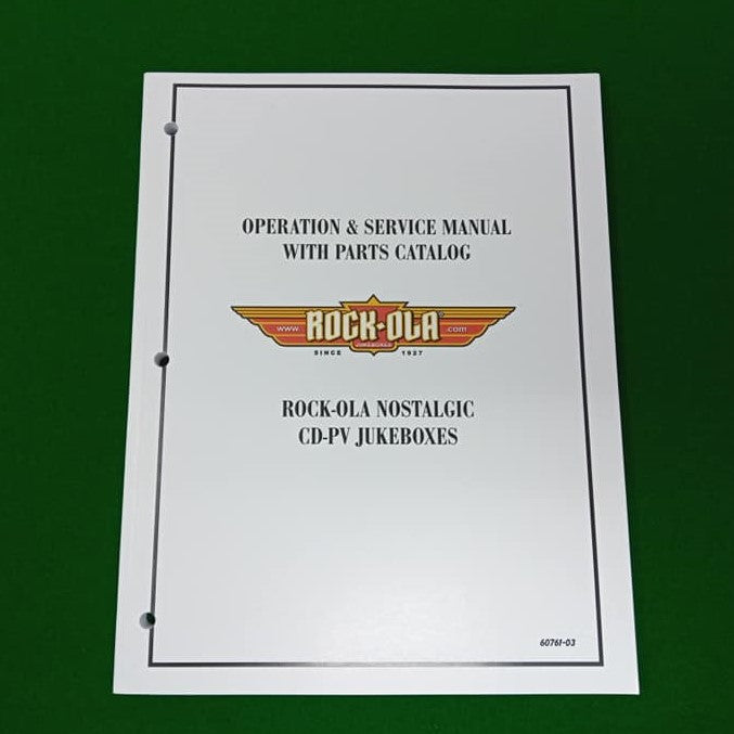 Rock-Ola Service Manual - Sybersonic 620 (Rock-Ola Nostalgic CD-PV)