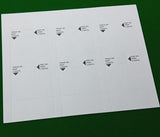 Rock-Ola Jukebox Double Title Cards- Pack of 34