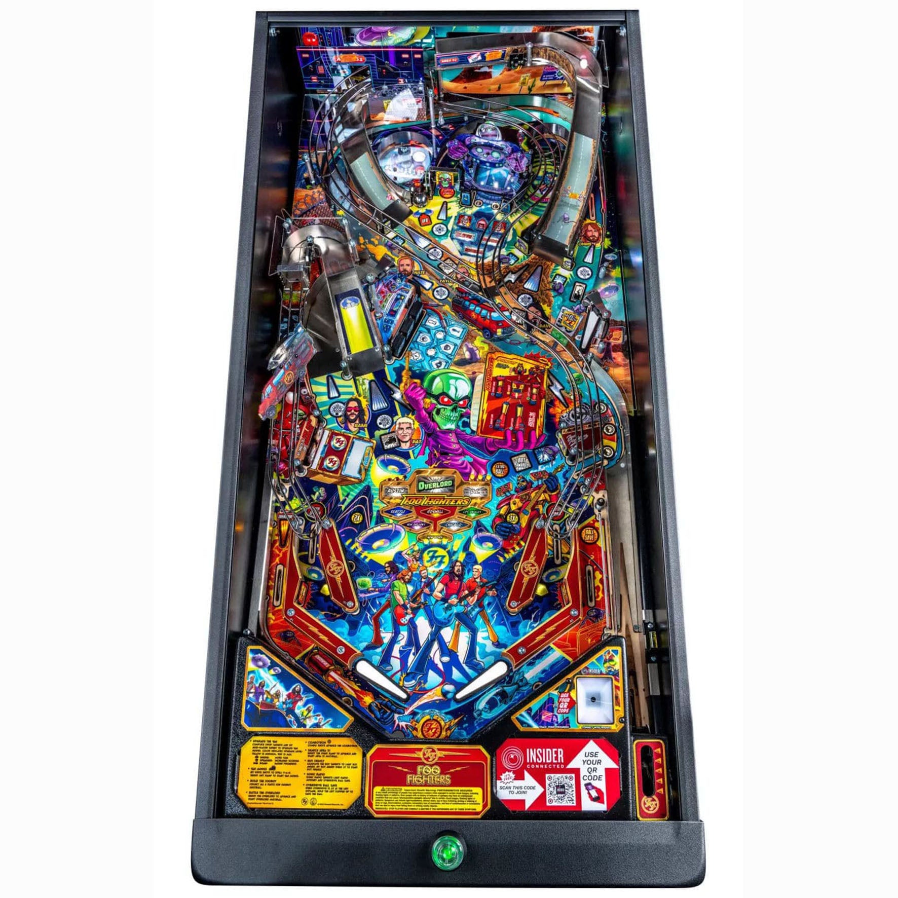 Foo Fighters Pro Pinball Machine by Stern