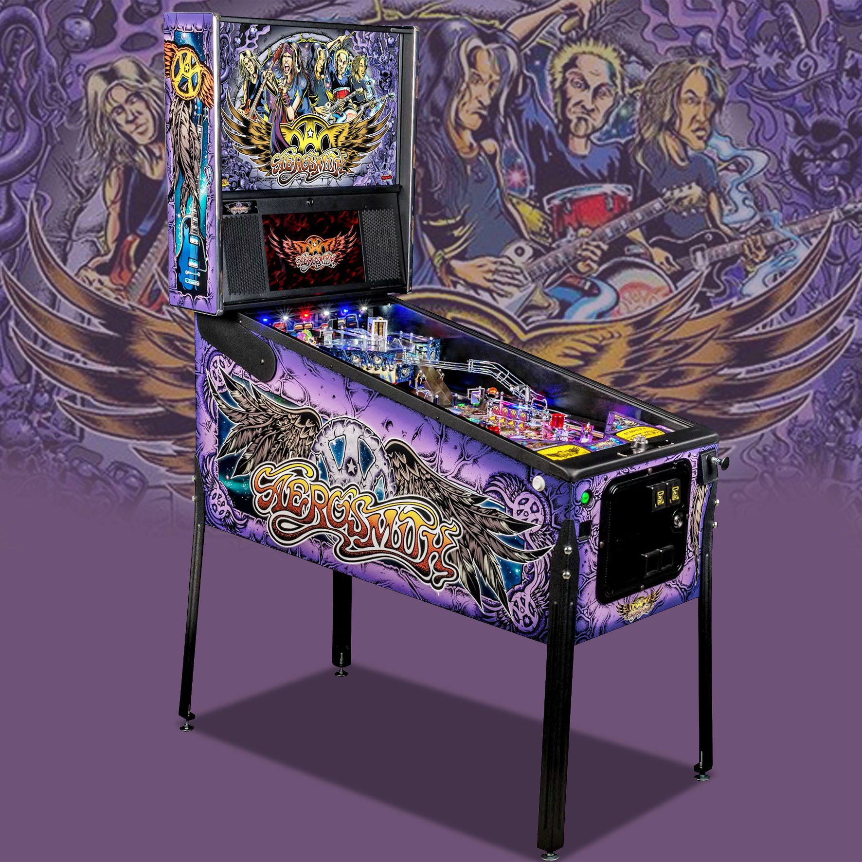 2017 Aerosmith Premium Pinball Machine by Stern