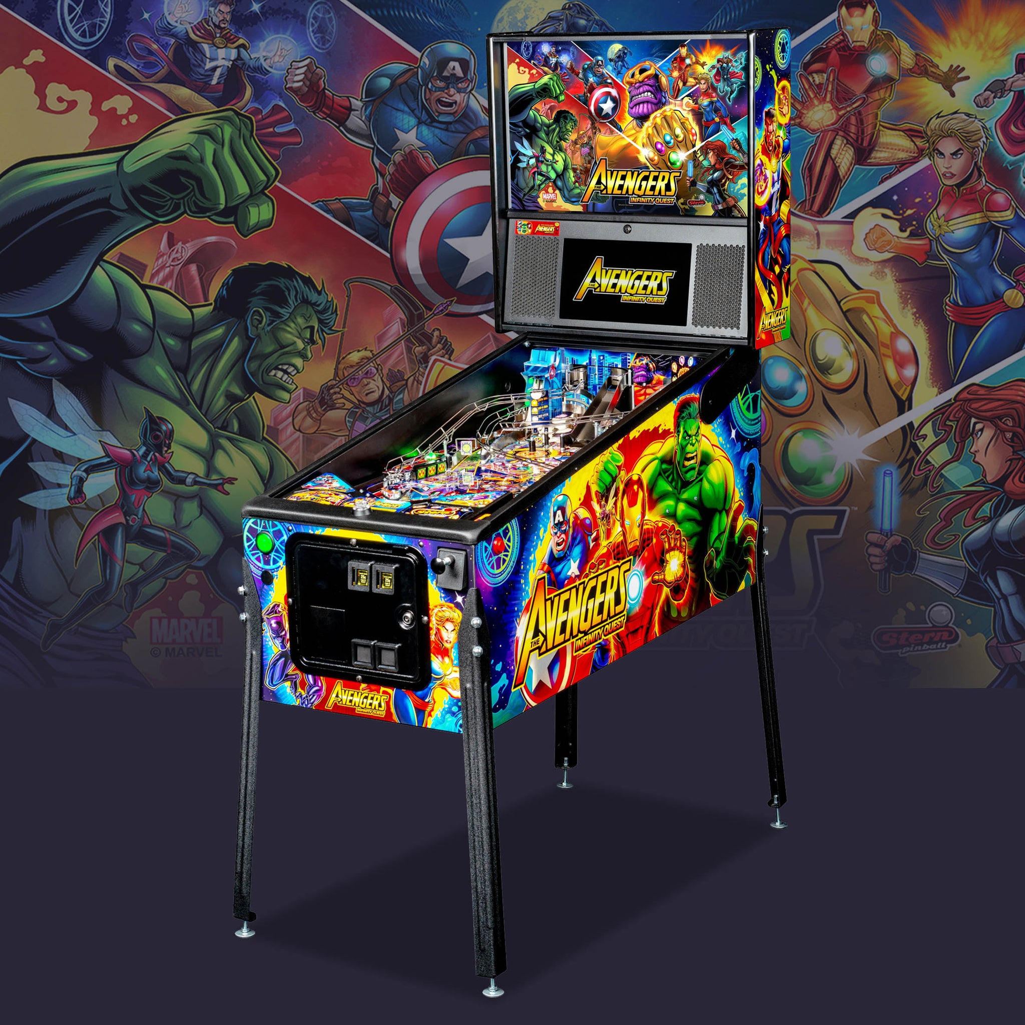 2020 Avengers Infinity Quest Pro Pinball Machine by Stern