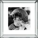 Steve McQueen Racing Mirror Frame Picture
