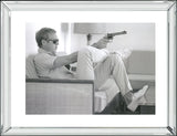 Steve McQueen Takes Aim Mirror Frame Picture
