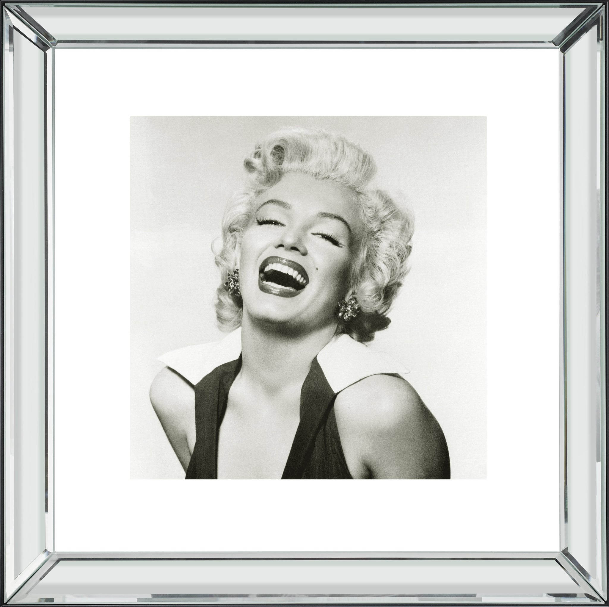 Marilyn Monroe Laughing Mirror Frame Picture