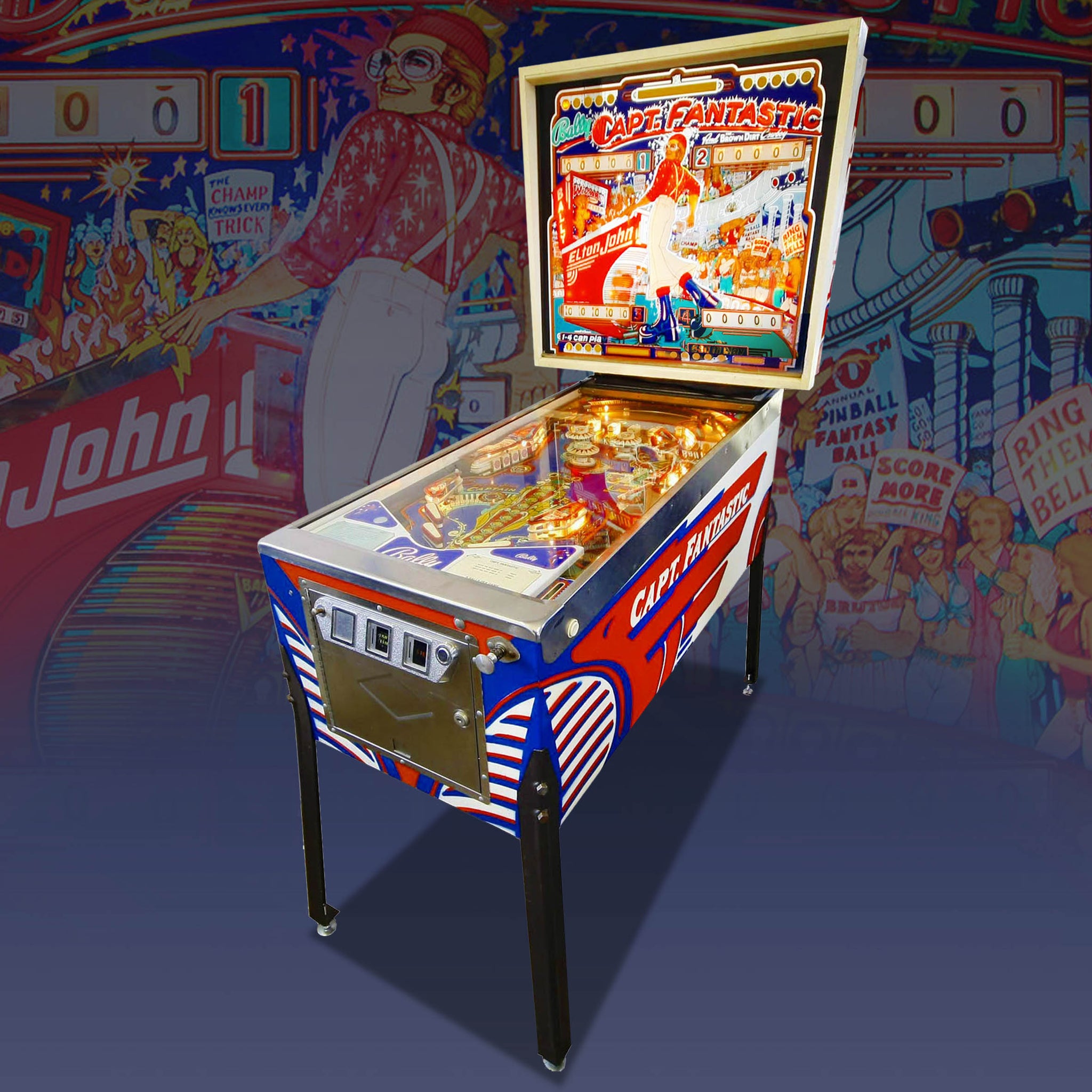 1976 Captain Fantastic Pinball Machine by Bally